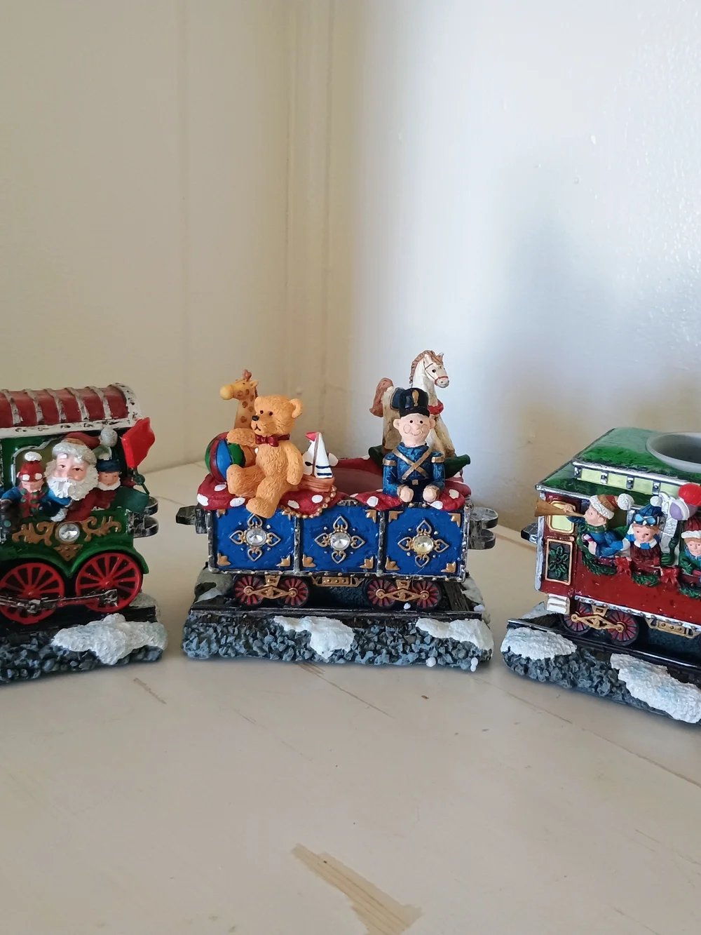 Christmas Train Candle Holders